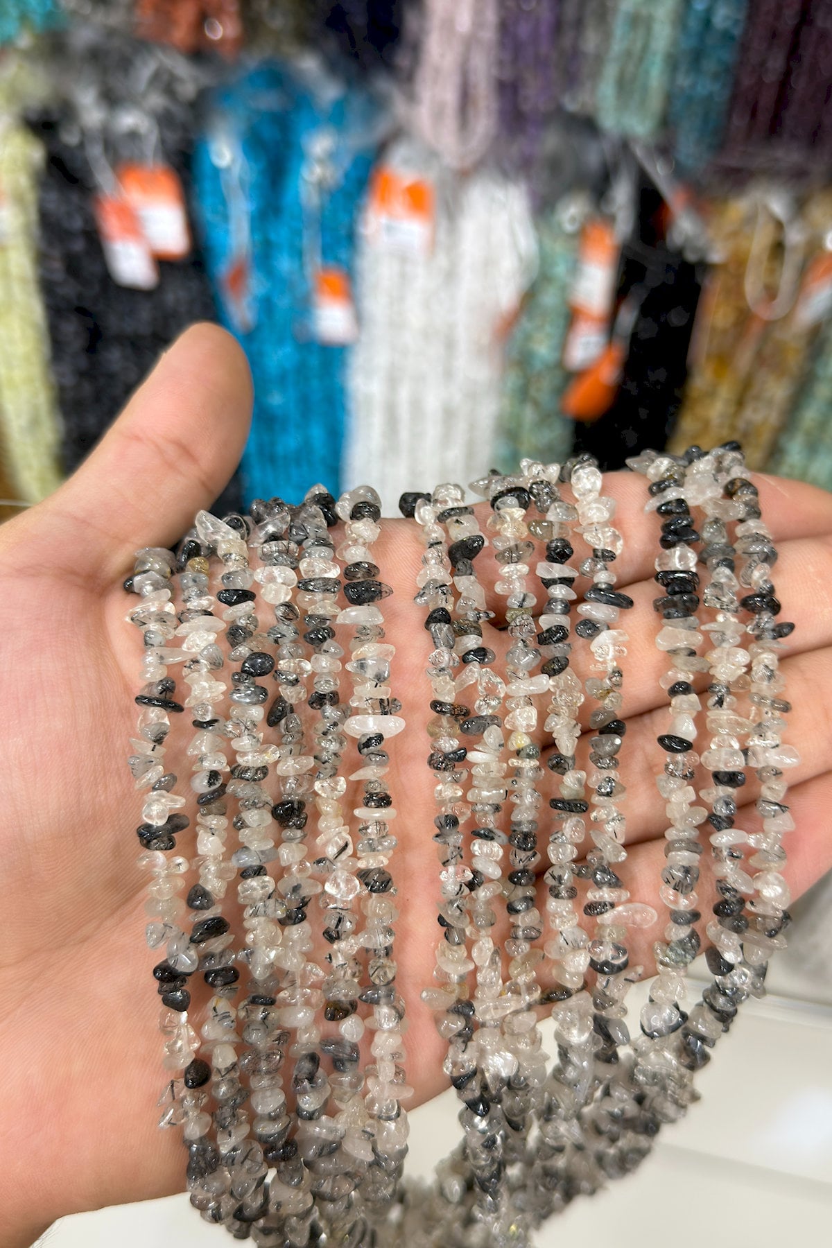 Rutil Kuvars Kırık Taş Mini Boy 3x5mm Doğal Taş Dizi