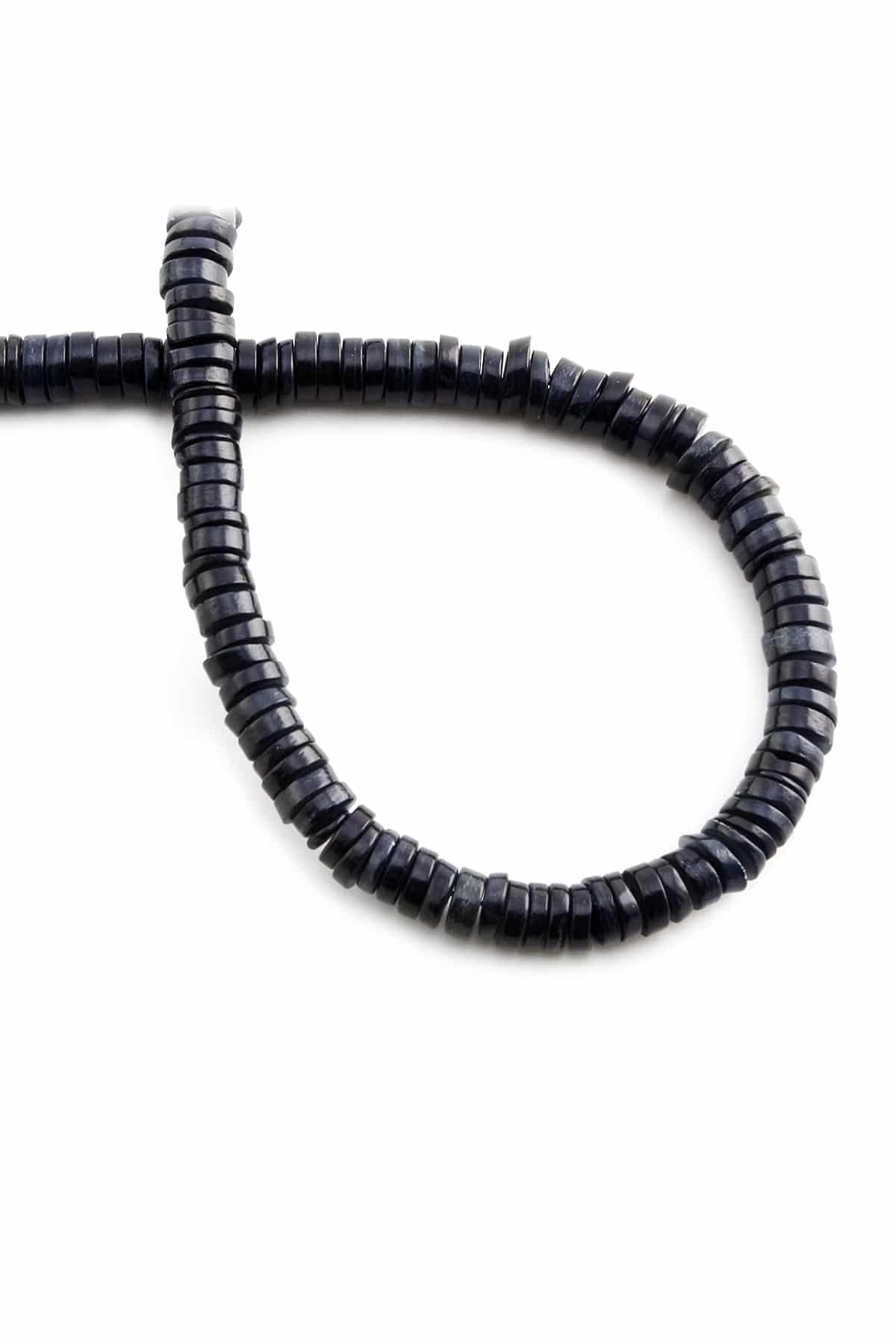 Sedef Doğal Taş Parlak Lacivert Dore Kesim 6x2mm Dizi [Ab+]