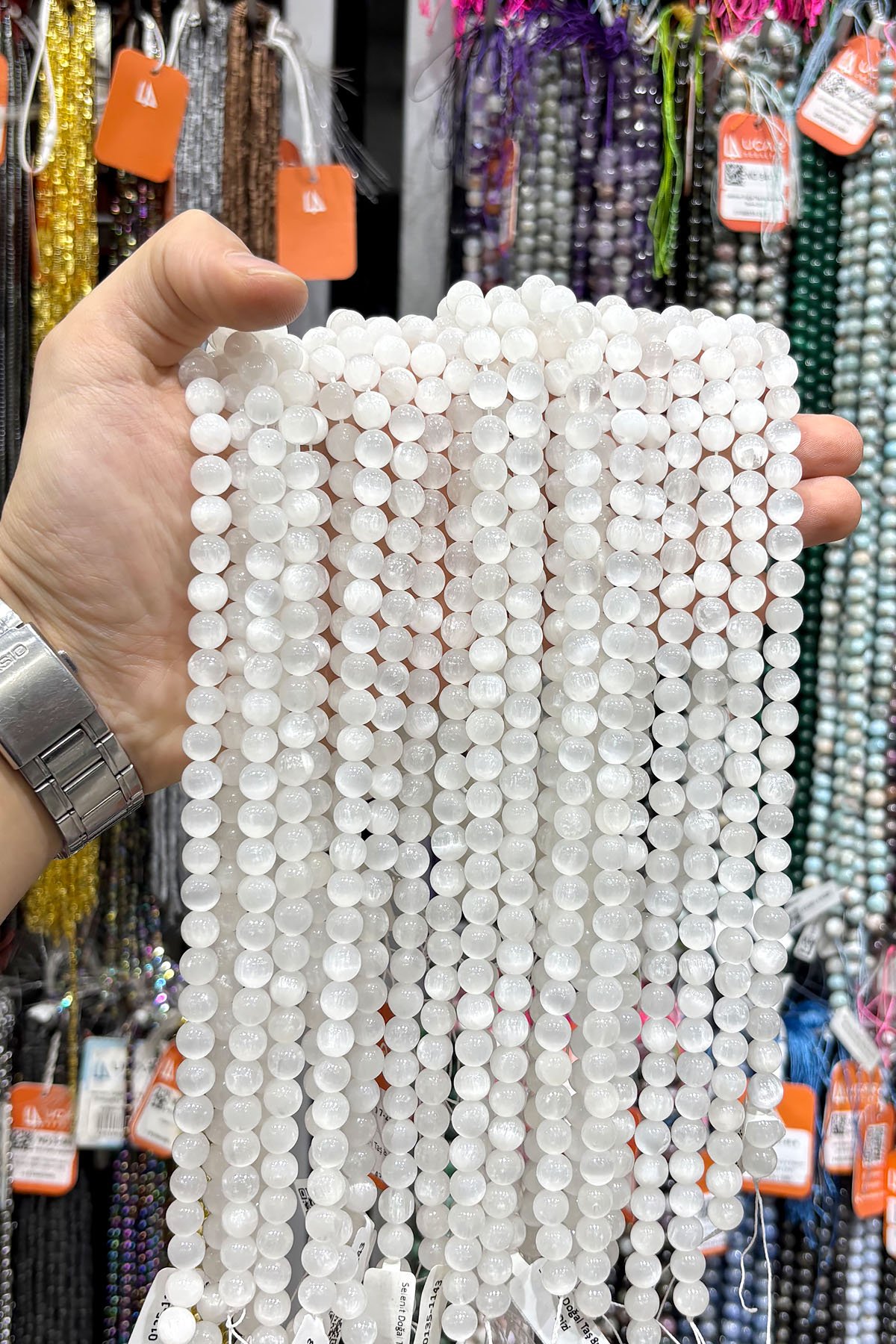 Selenit Doğal Taş 8mm Dizi