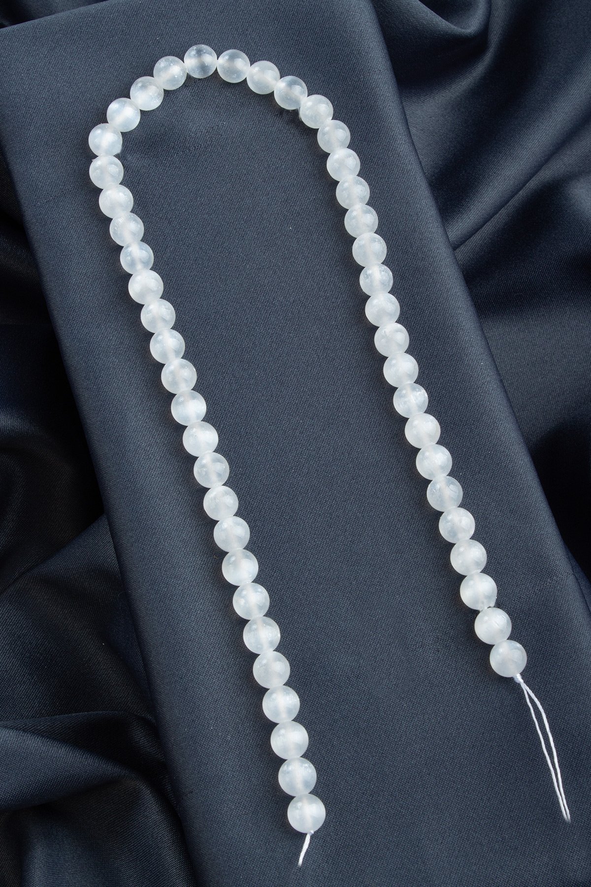 Selenit Doğal Taş Küre Kesim 8mm Dizi