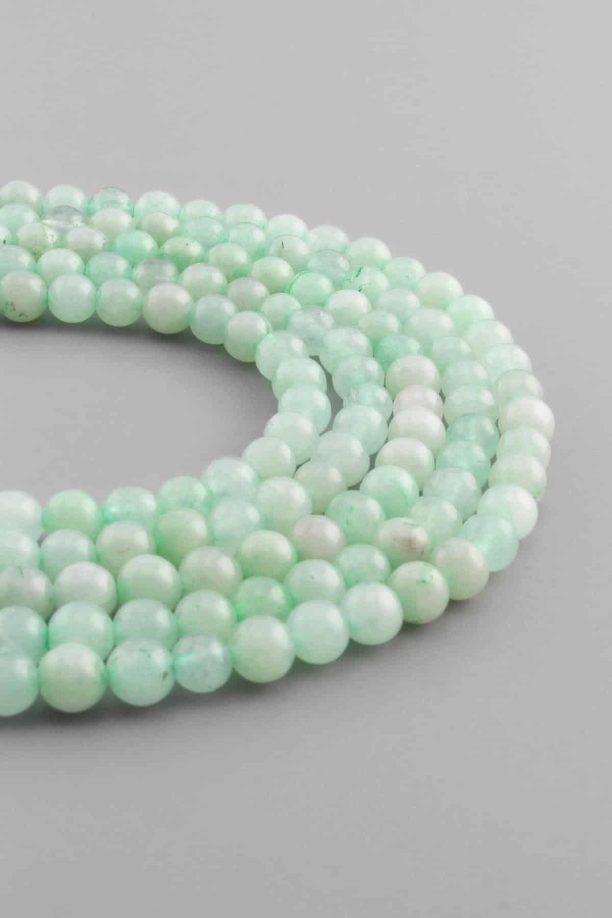 Squeezing Natural Stone 6mm String Of Beads