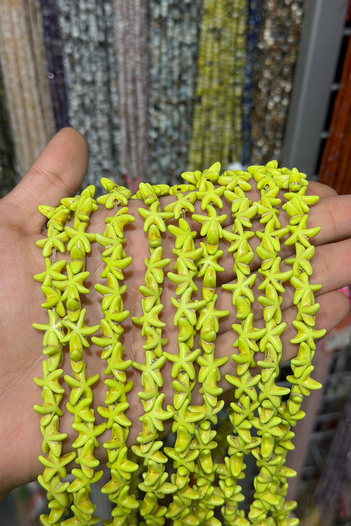 Sıkma Turkuaz Taşı Açık Yeşil 12x14mm Doğal Taş Dizi