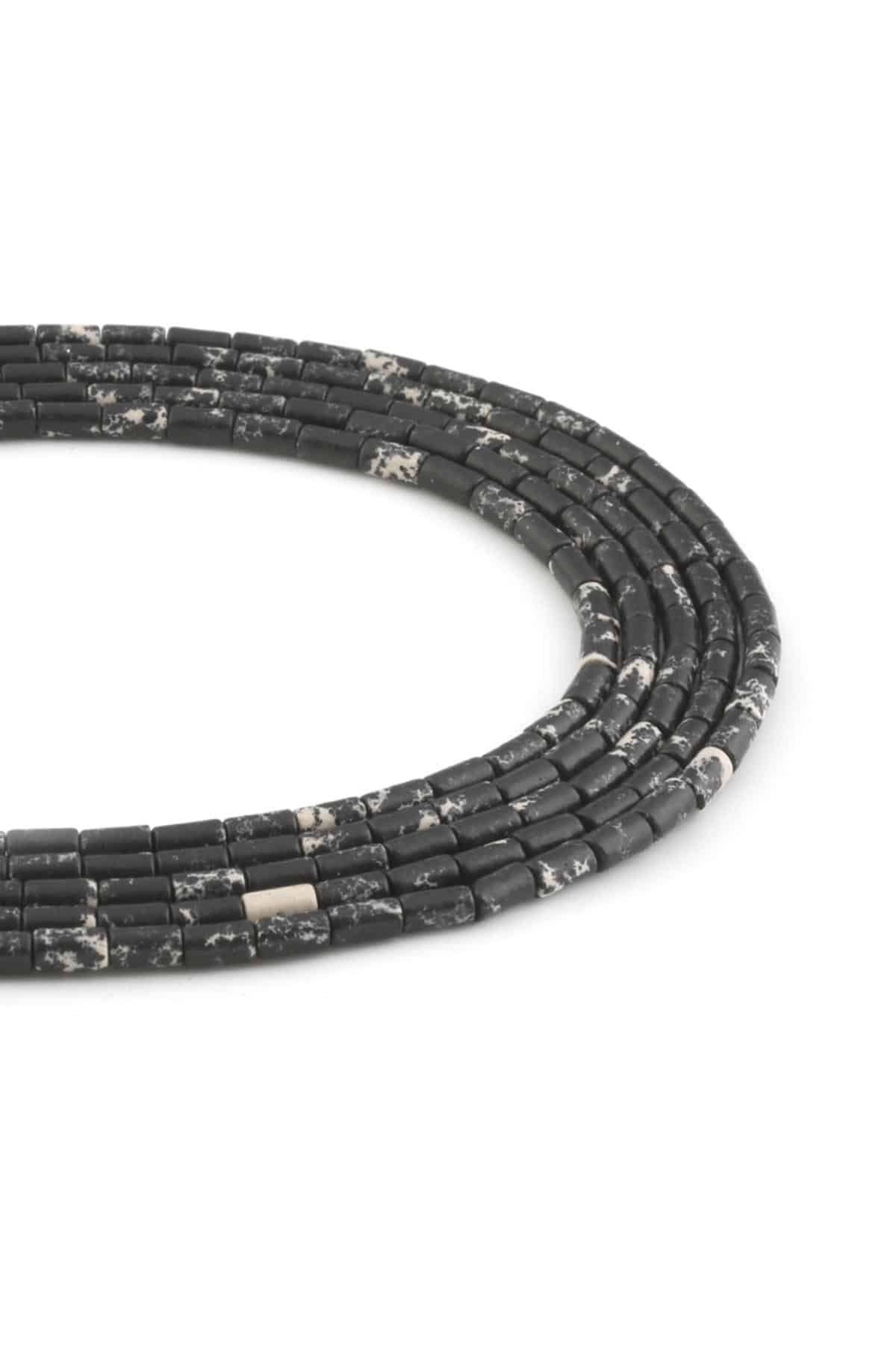Squeezing Varisit Natural Stone Cylinder Cut 3x6mm String Of Beads