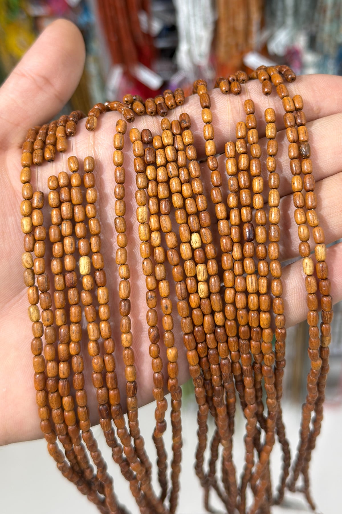 Hint Akik Doğal Taş Dore Kesim 6x2mm Dizi