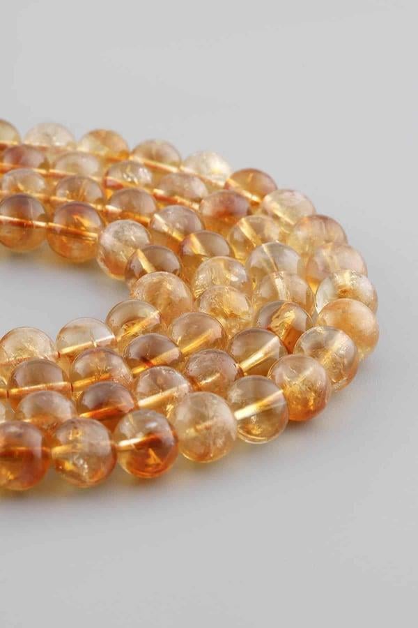 Sitrin Taşı Sitrin Küre Kesim 10mm Doğal Taş Dizi