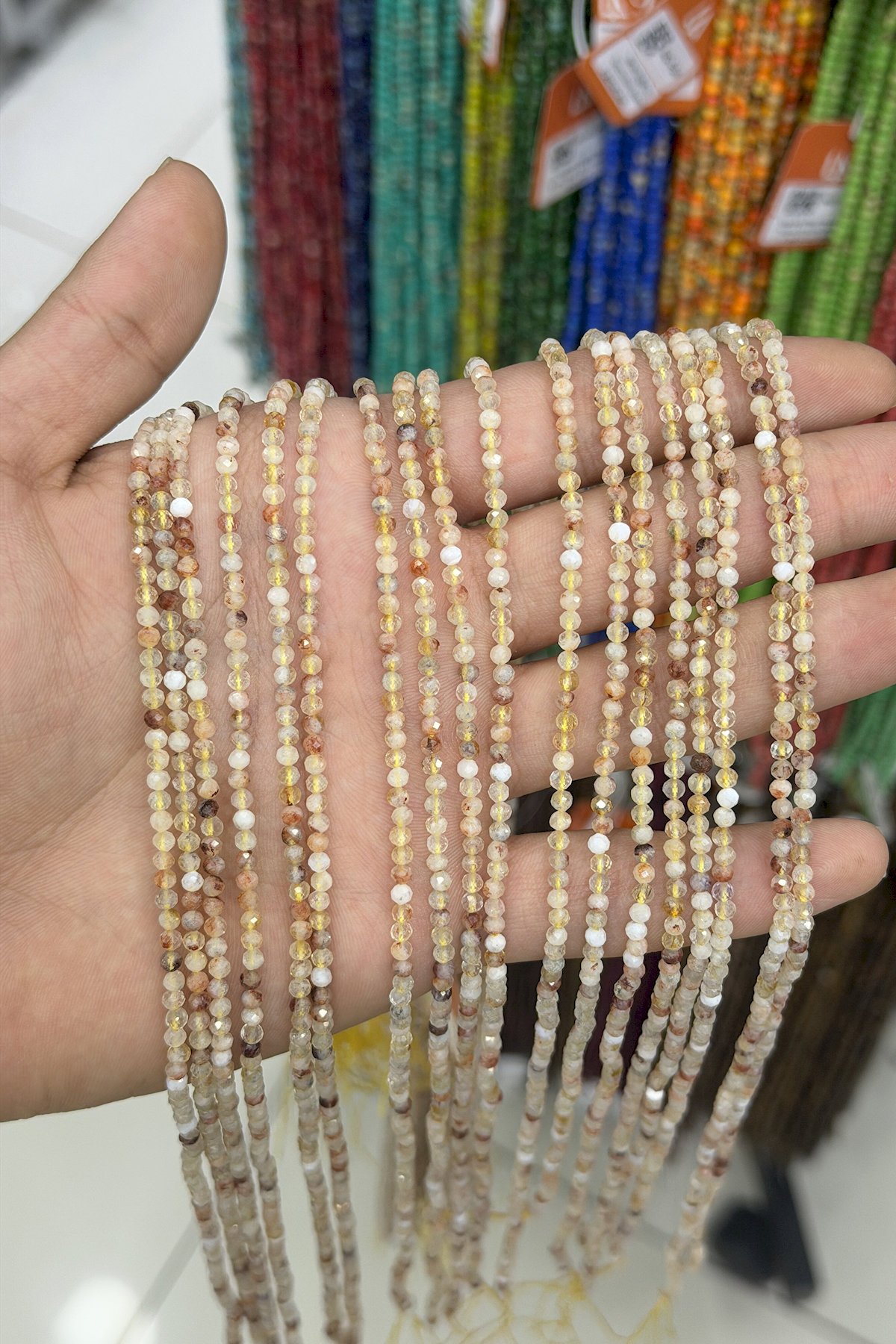 Sitrin Taşı Küre Kesim 3mm Doğal Taş Dizi