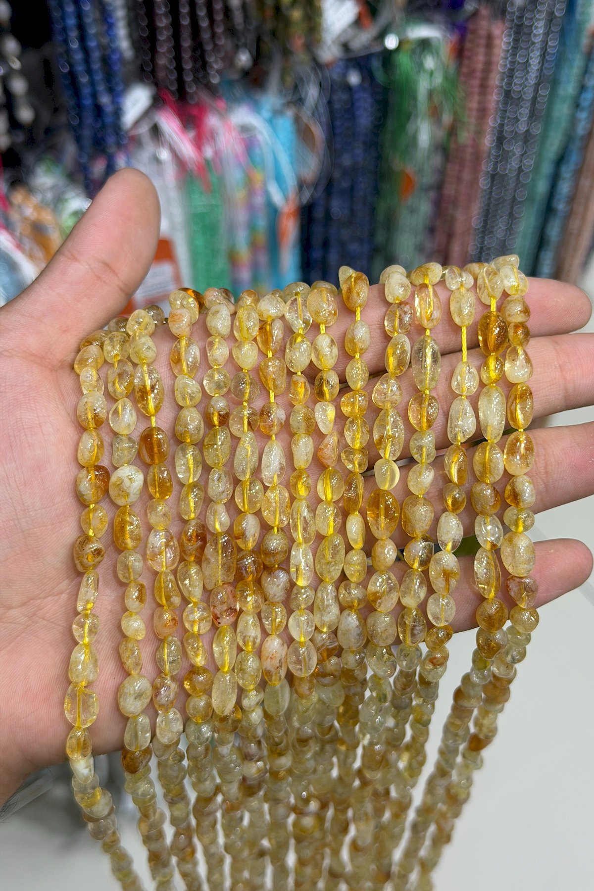 Sitrin Taşı Tımbıl Kesim 6x8mm Doğal Taş Dizi