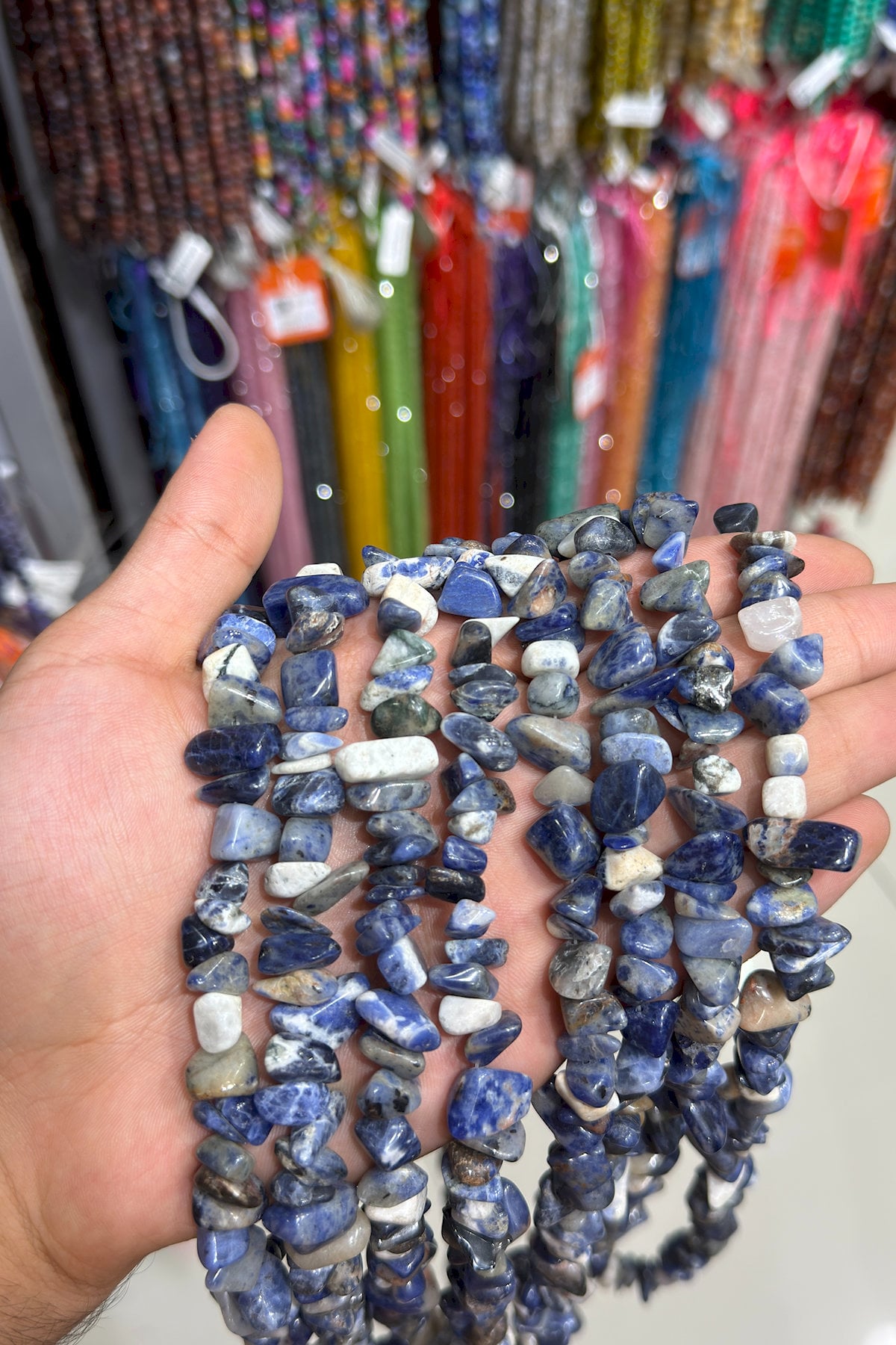 SoBranchite Natural Large Broken Stone String Of Beads