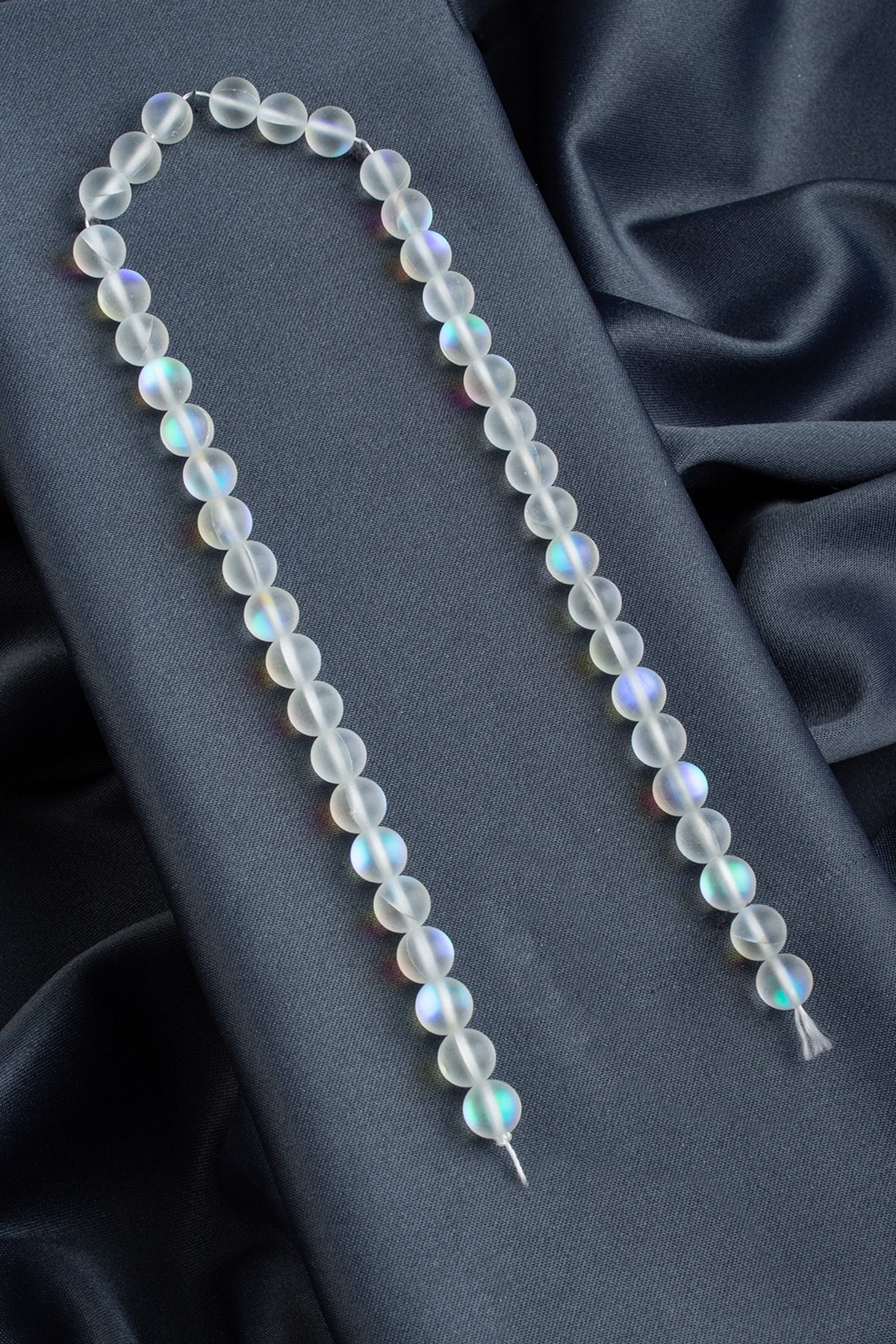 Termal Kuvars Doğal Taş Parlak Beyaz Küre Kesim 8mm Dizi [AA]