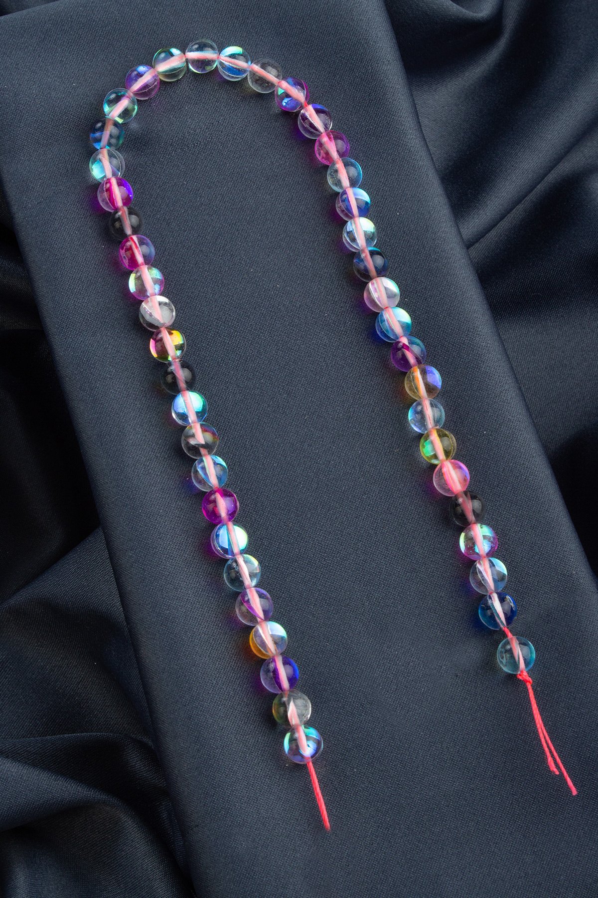 Termal Kuvars Doğal Taş Parlak Karışık Küre Kesim 8mm Dizi