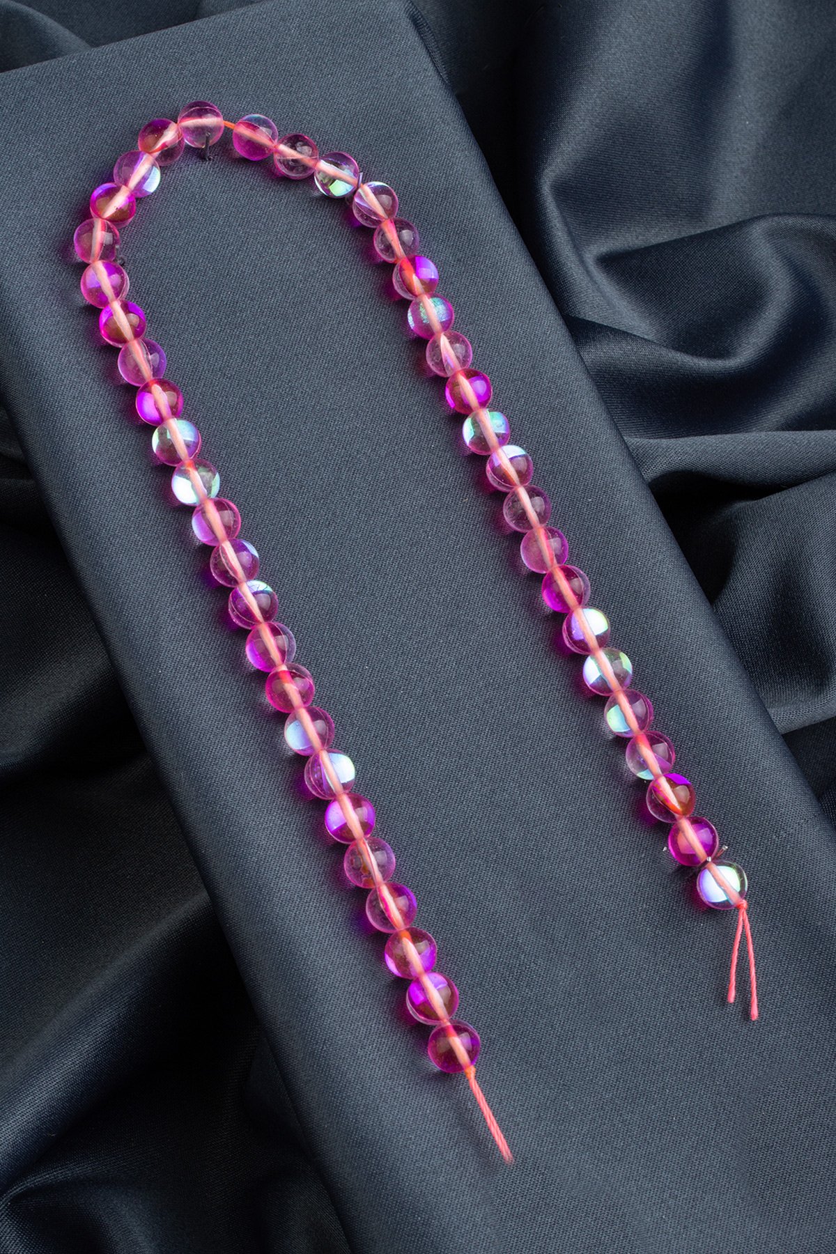 Termal Kuvars Doğal Taş Parlak Pembe Küre Kesim 8mm Dizi