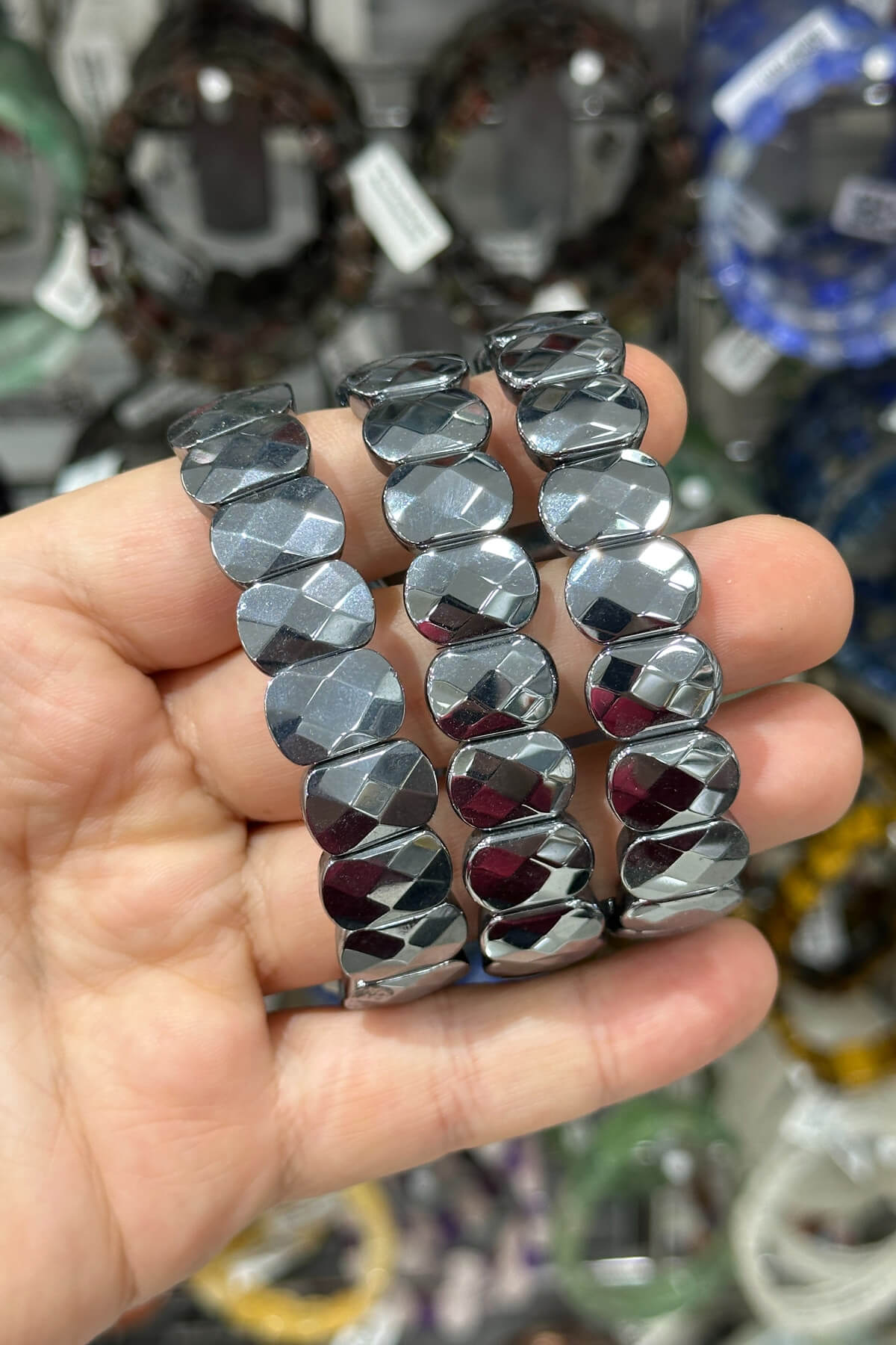 Titreşim Doğal Taş Oval Kesim 14x10mm Bileklik