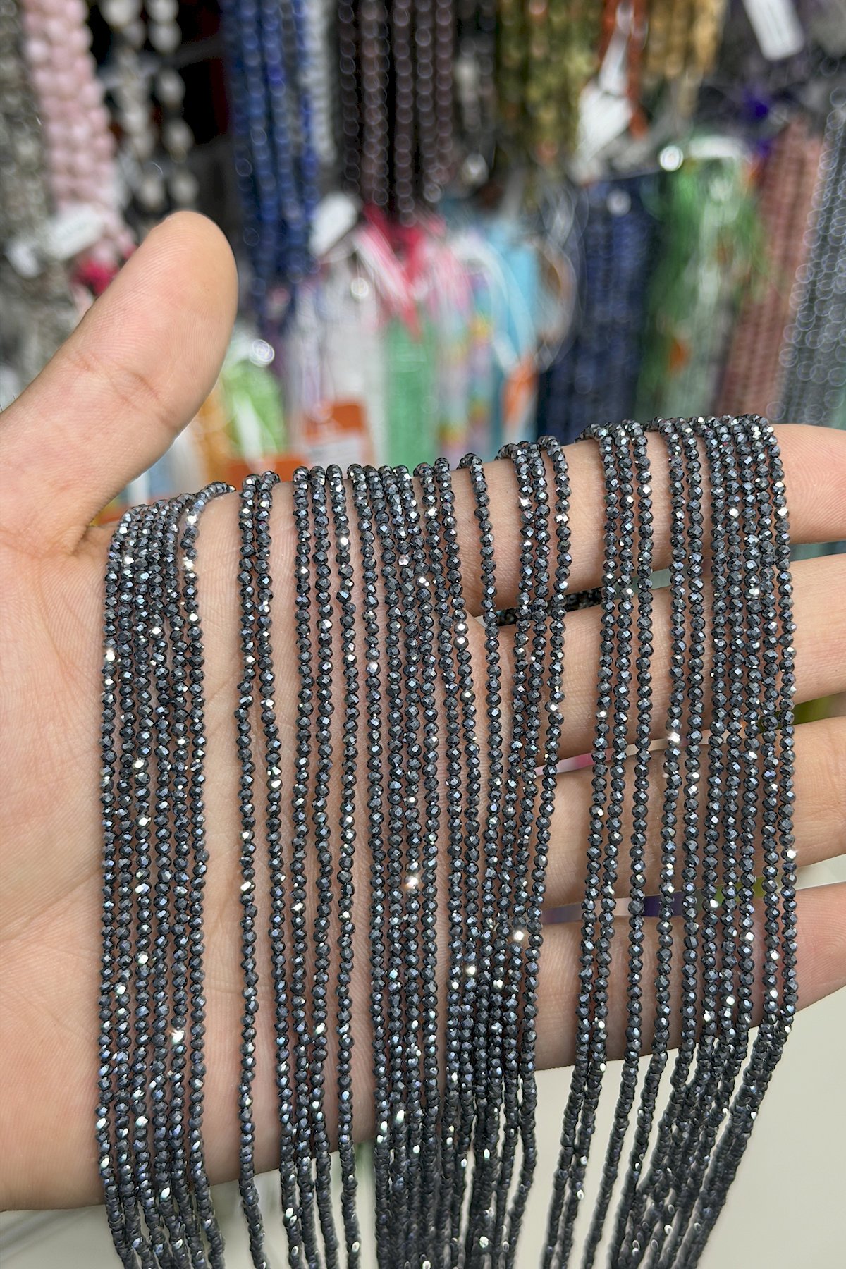 Titreşim Taşı Faset Küre Kesim 2mm Doğal Taş Dizi