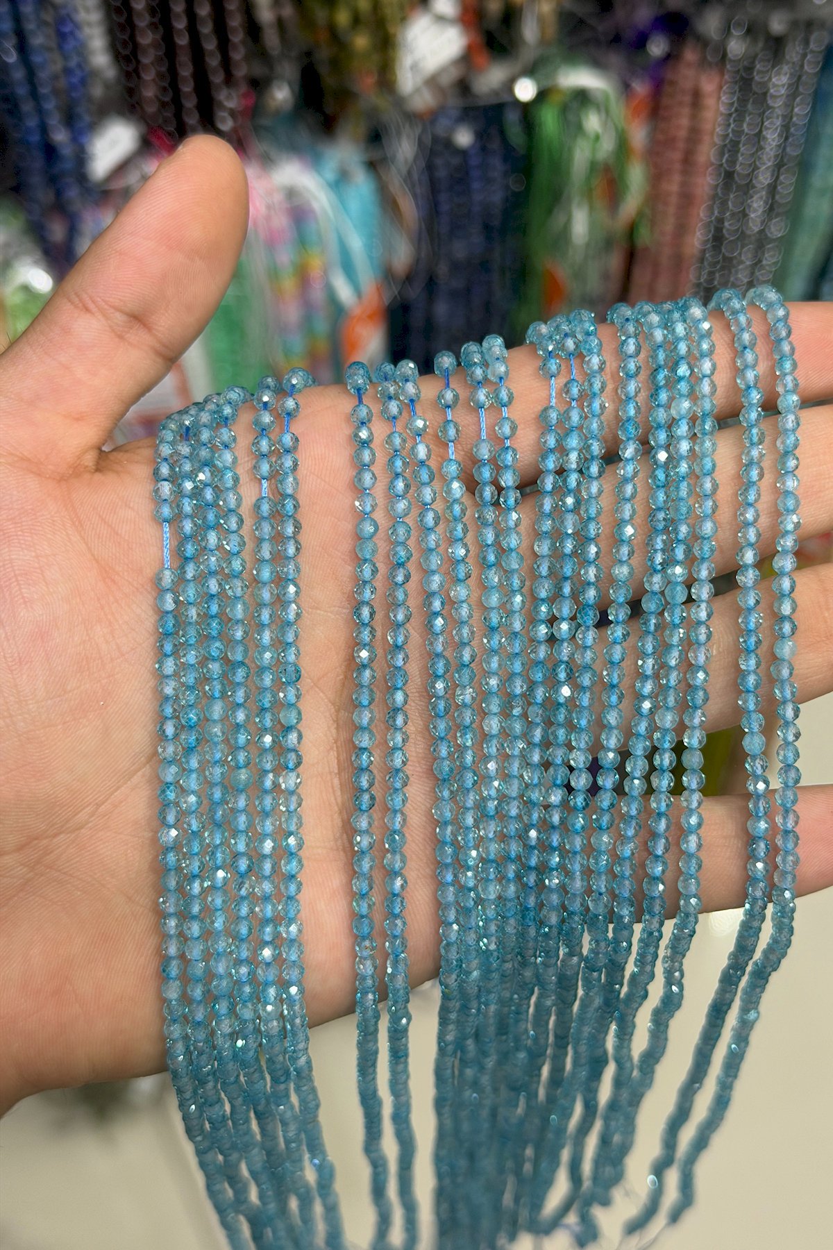 Topaz Taşı Faset Küre Kesim 3mm Doğal Taş Dizi