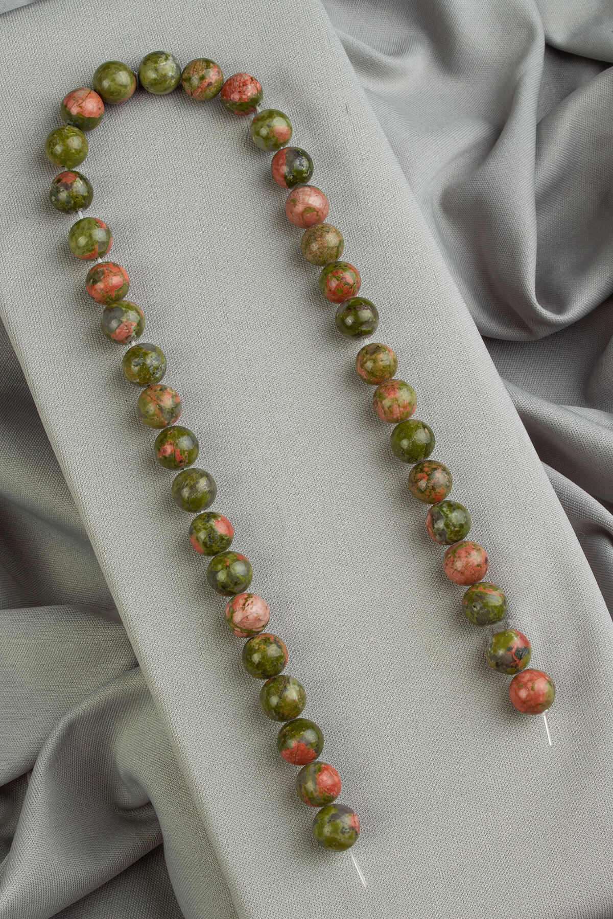 Unakit Doğal Taş Parlak Küre Kesim 10mm Dizi