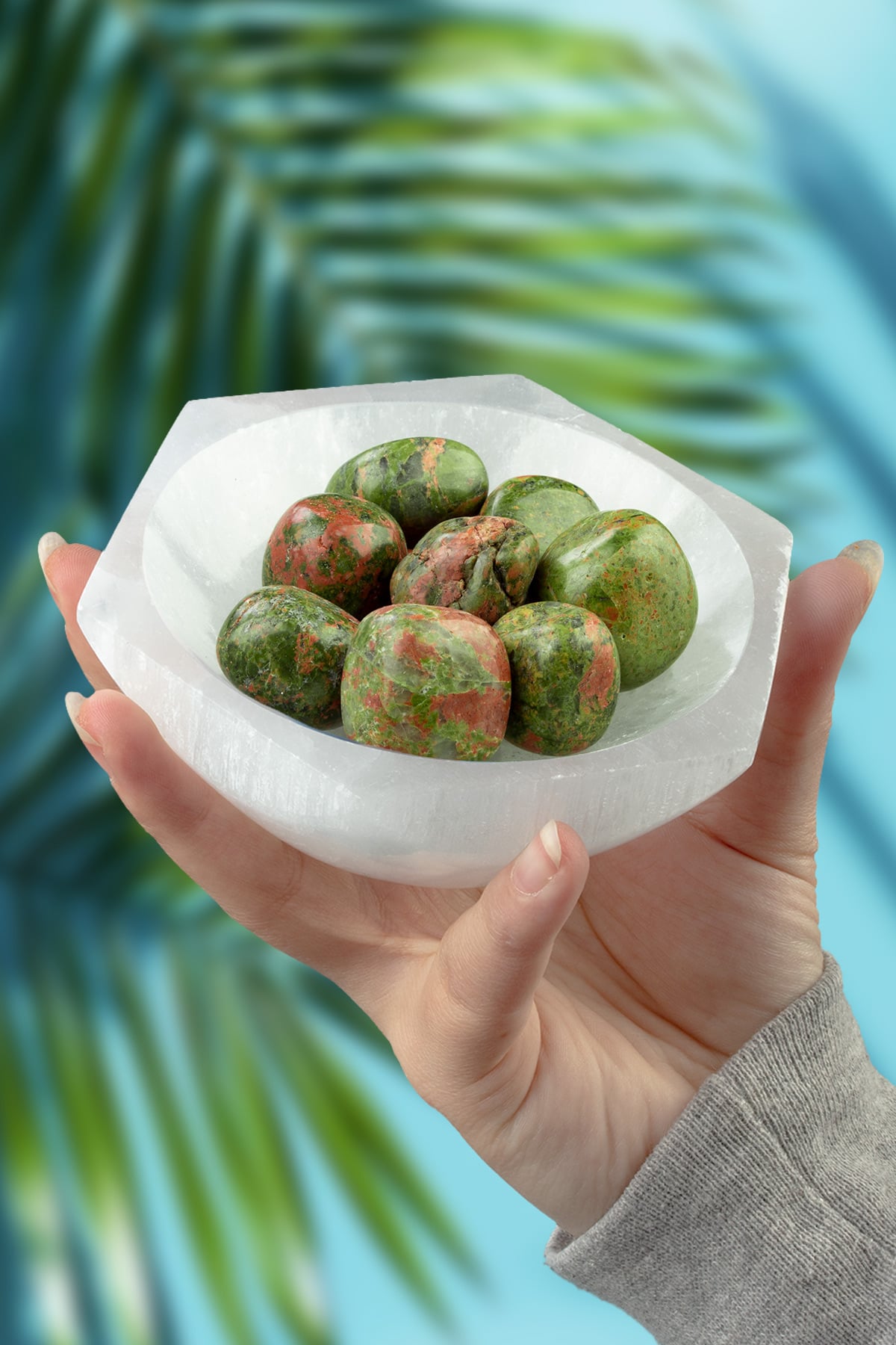Unakit Taşı Tamburlanmış Kütle - 100 Gram