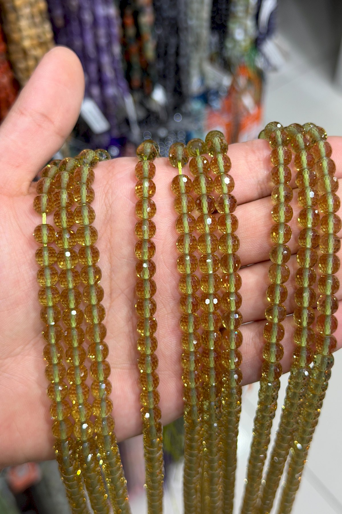 Zultanit Taşı Küre Kristal Kesim 6mm Doğal Taş Dizi [AA]