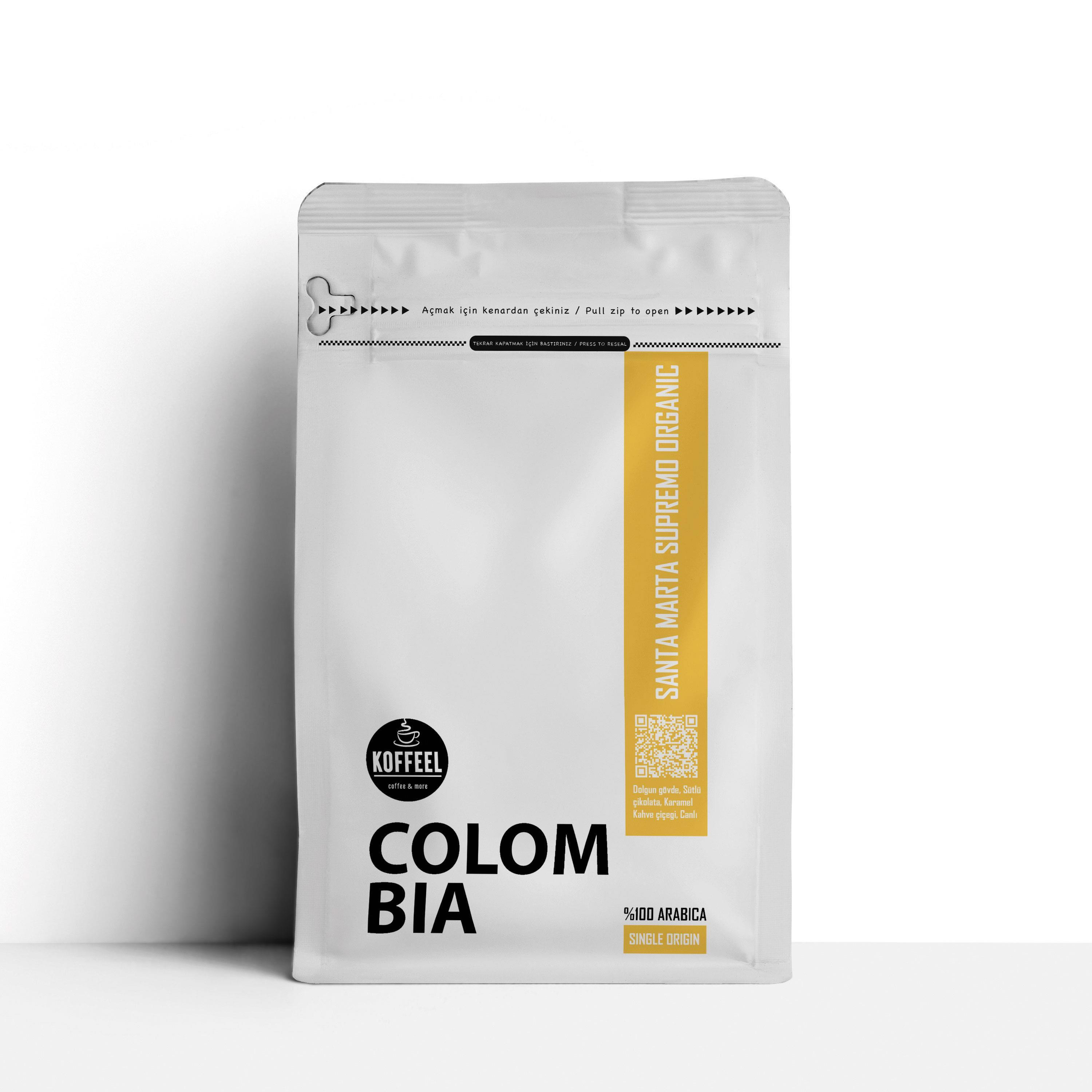 Colombia Santa Marta Supremo Organic %100 Arabica
