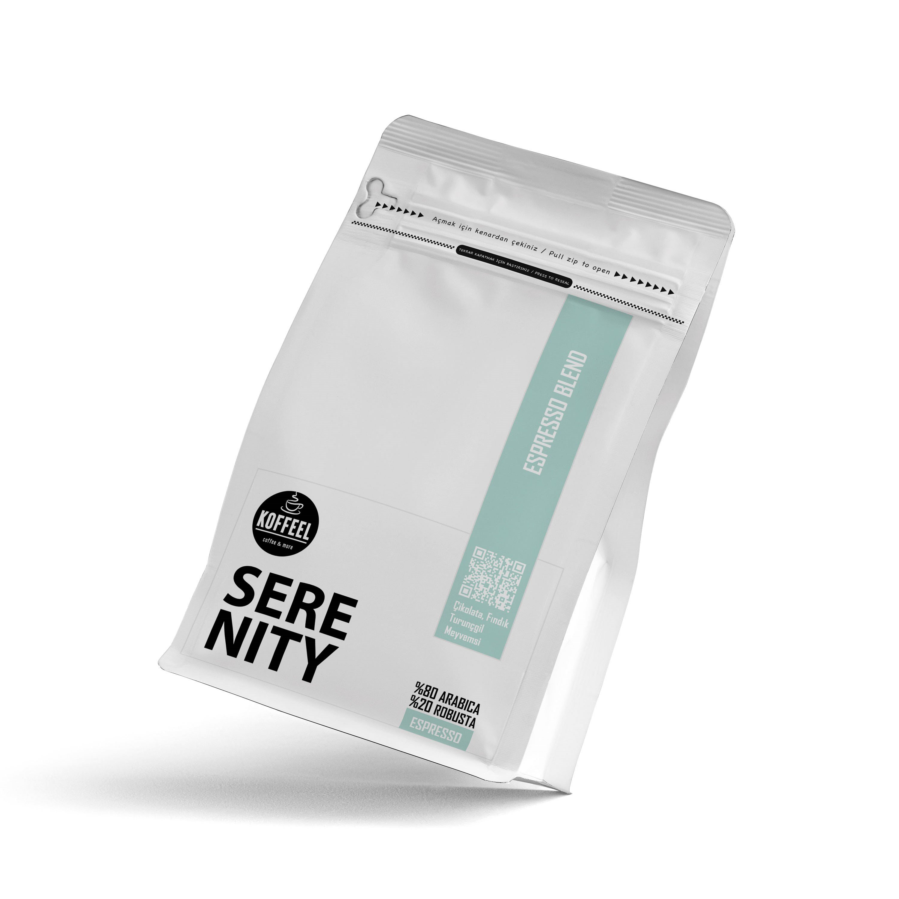 Serenity Espresso Kahve Harmanı % 80 Arabica % 20 Robusta