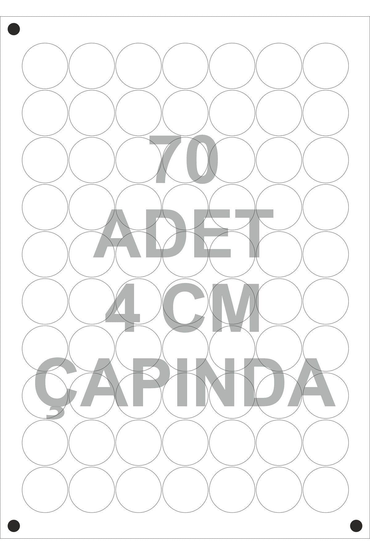Güzel Günlerde Kullanın Yazılı Sticker Etiket 4x4 cm Yuvarlak Kraft Desenli 70Adet