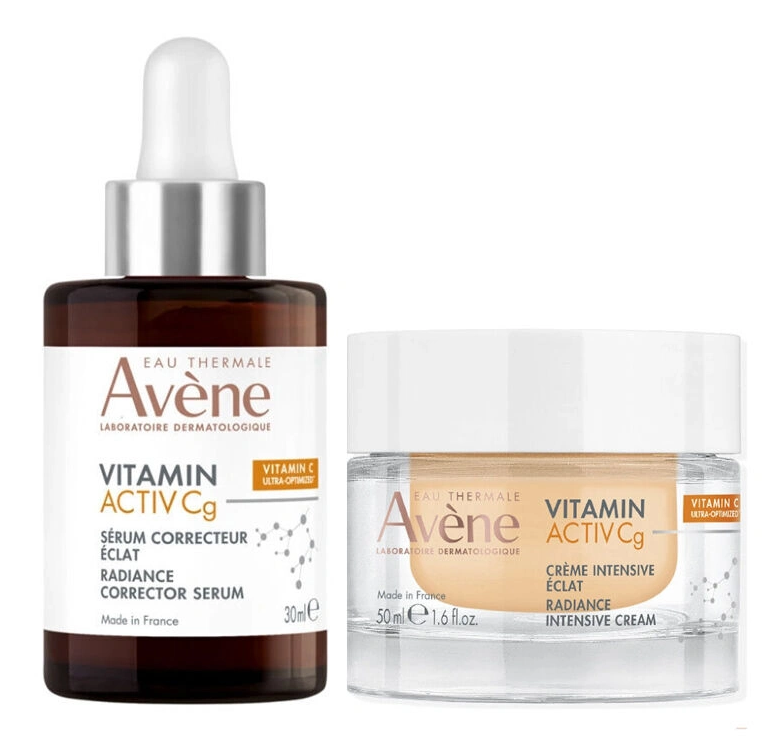 Avene Vitamin Activ CG Yaşlanma Karşıtı Bakım Seti  (Parlaklık Serumu 30 ml + Yoğun Krem 50 ml)