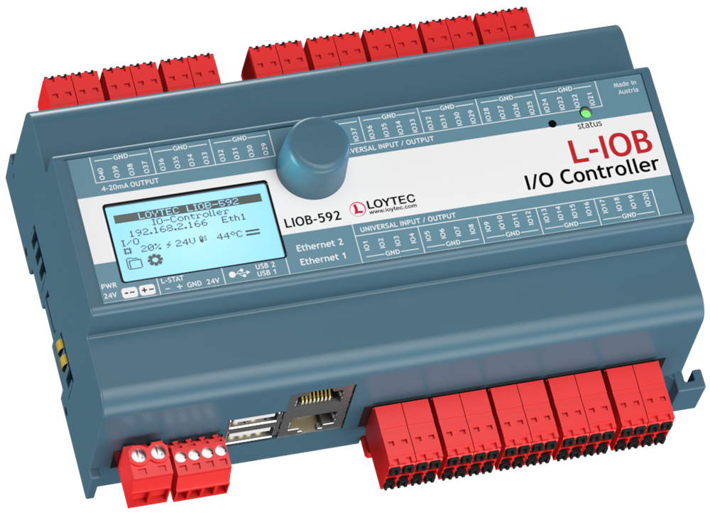 LoytecLIOB-592Loytec LIOB-592 L-IOB BACnet Modbus Haberleşmeli Dahili Web-Serverlı Programlanabilir Kontrol CihazıKontrol Cihazları