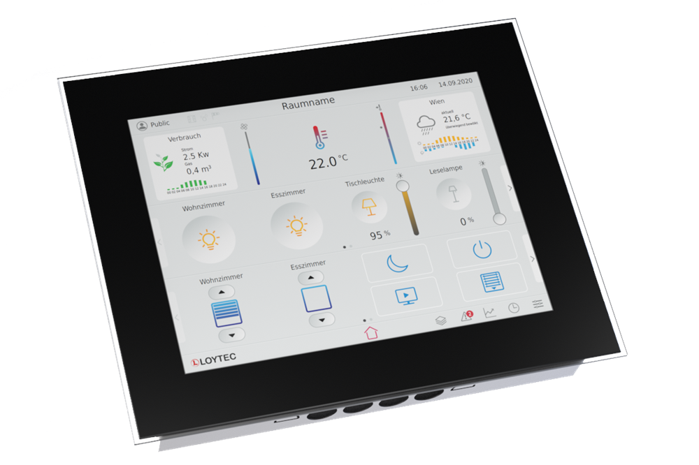 LoytecLVIS-3ME15-G2Loytec LVIS-3ME15-G2 Lonworks, BACnet ve Modbus Haberleşmeli Web Serverlı Dokunmatik PanelTouch Panel