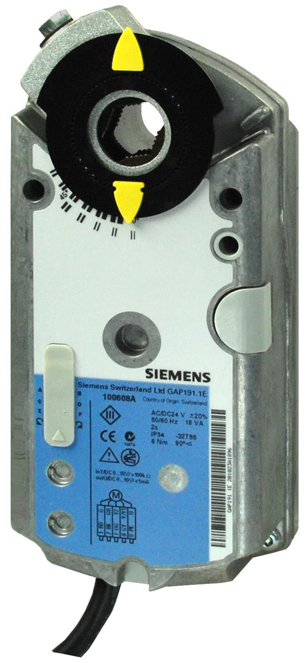 SiemensGAP191.1ESiemens GAP191.1E Rotary Tip Hava Damper MotoruRotary Hava Damper Motorları