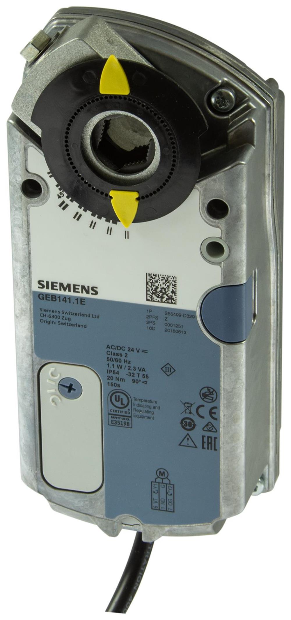 SiemensGEB341.1ESiemens GEB341.1E Rotary Tip Hava Damper MotoruRotary Hava Damper Motorları