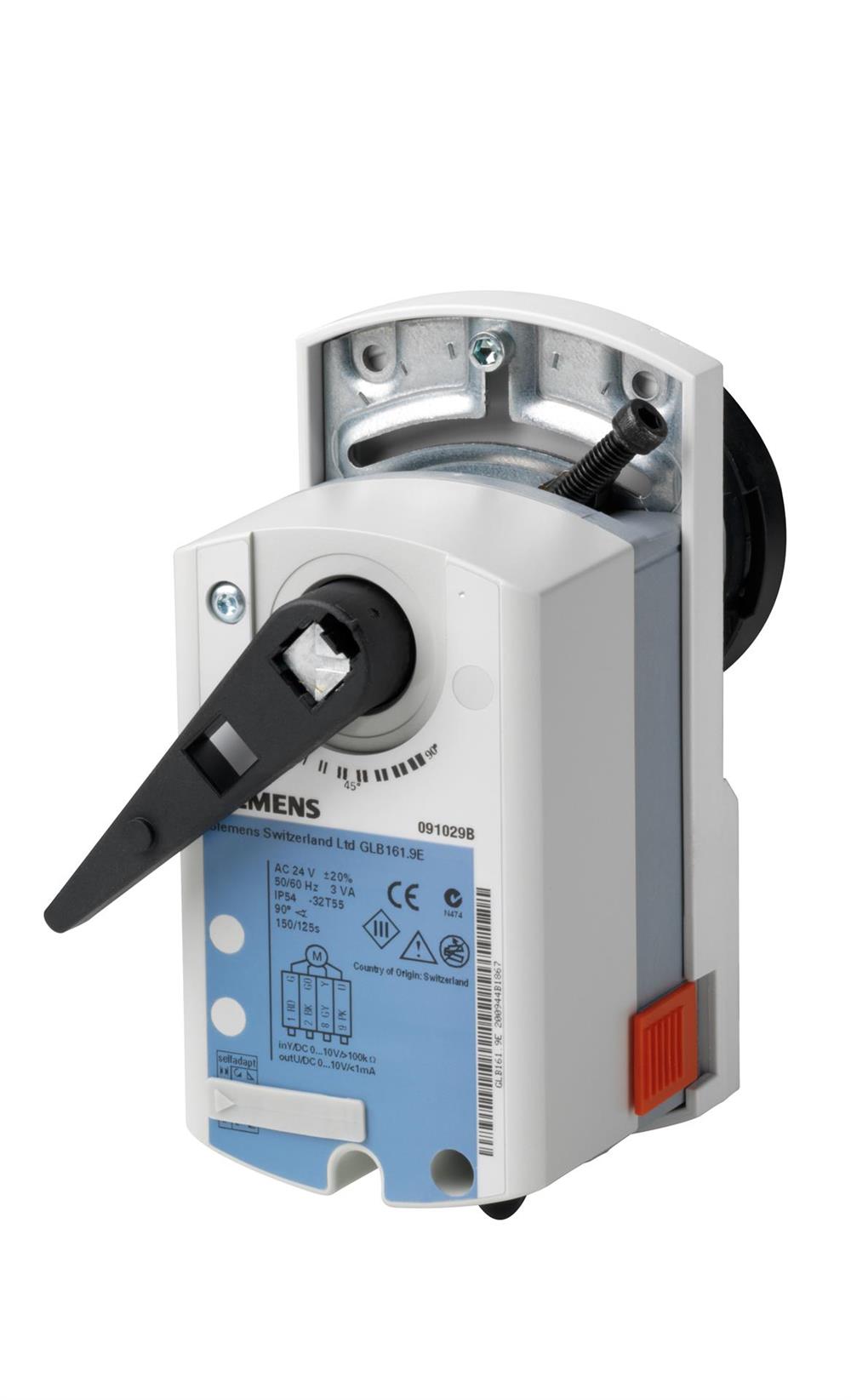 SiemensGLB161.9ESiemens GLB161.9E Küresel Vana Motoru AC/DC 24 V, DC 0/2...10 V, Oransal Kontrol, 10 Nm2 ve 3 Yollu Vana Motorları