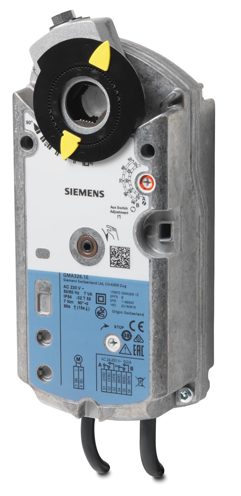 SiemensGMA326.1ESiemens GMA326.1E Rotary Tip Hava Damper MotoruRotary Hava Damper Motorları
