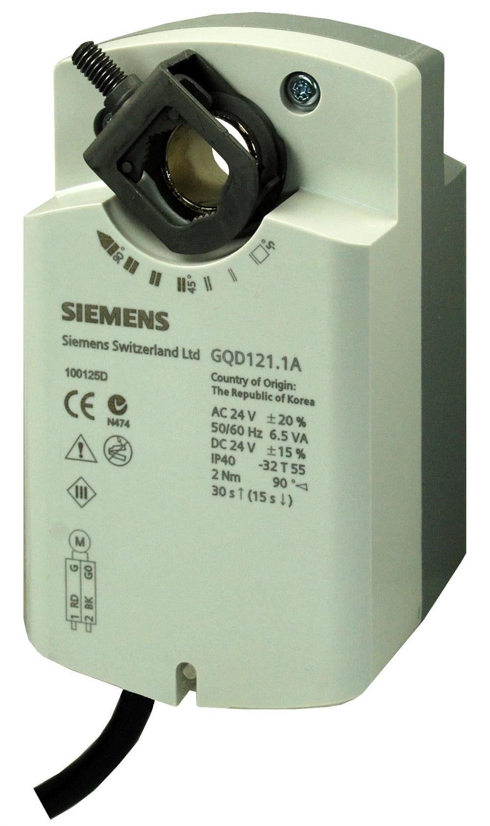 SiemensGQD121.1ASiemens GQD121.1A Rotary Tip Hava Damper MotoruRotary Hava Damper Motorları