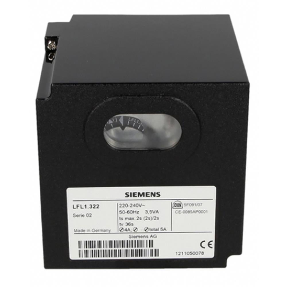 SiemensLFL1.322Siemens LFL1.332 Orta ve Büyük Kapasiteli, Fasılalı Çalışan, Çok Kademeli veya Oransal Gaz veya Çift Yakıtlı Brülörler İçinBrülör Yedek Parçaları