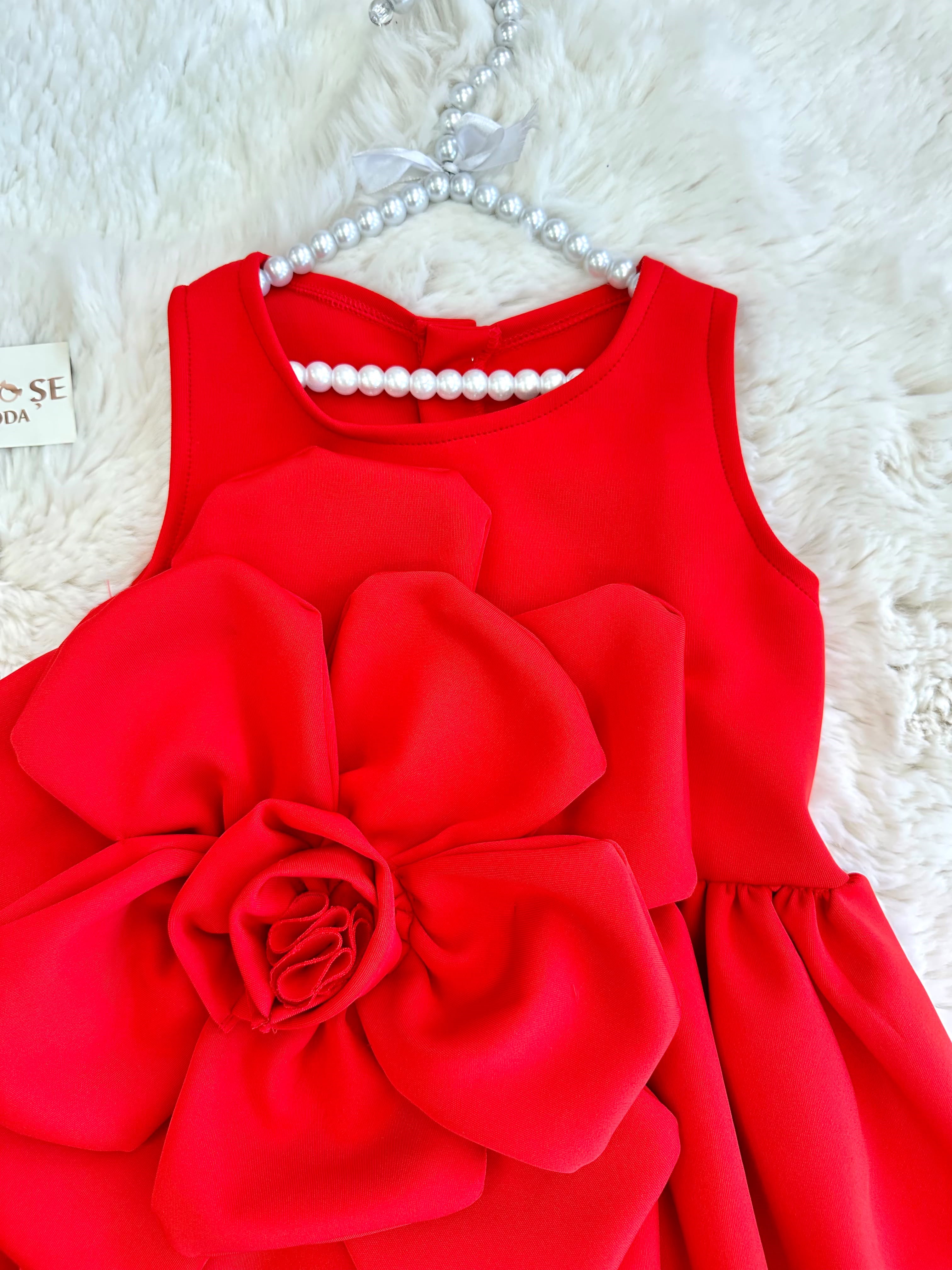 Gül Model Çiçekli Elbise