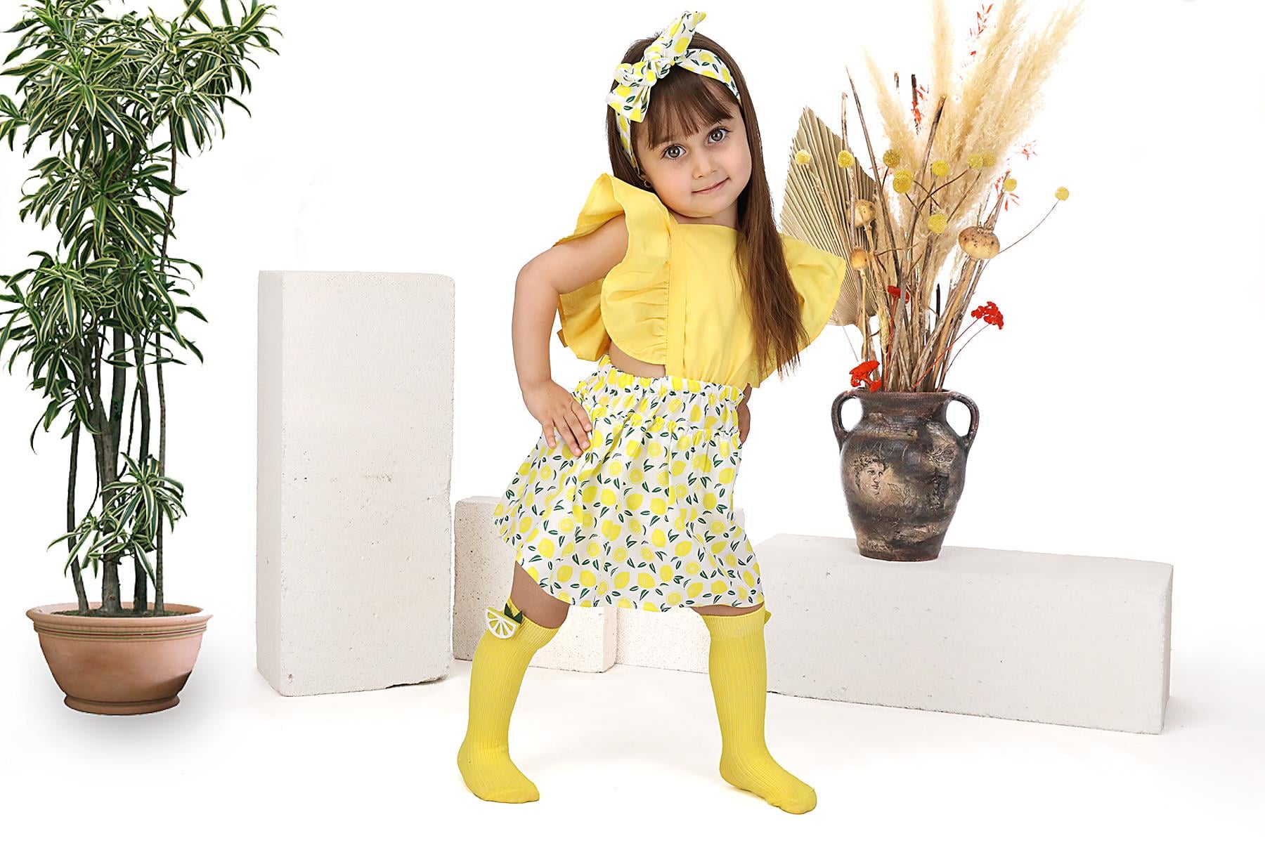 Limon Desen Salopet Model