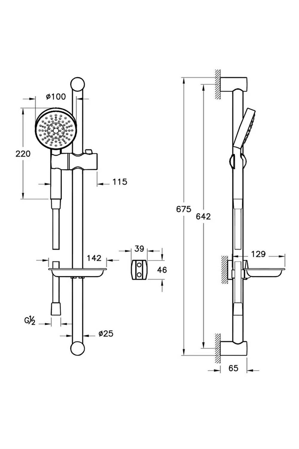 Artema Master 1F Sürgülü El Duşu Takımı