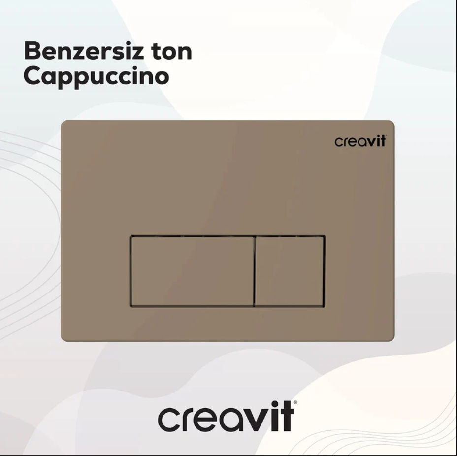 Creavit Arc Beyaz Kumanda Paneli (Mat Cappucino)