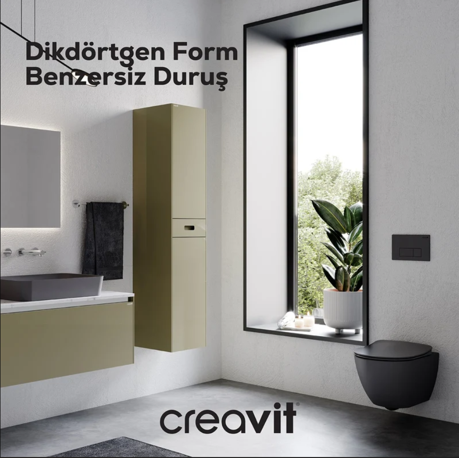 Creavit Arc Beyaz Kumanda Paneli (Mat Cappucino)