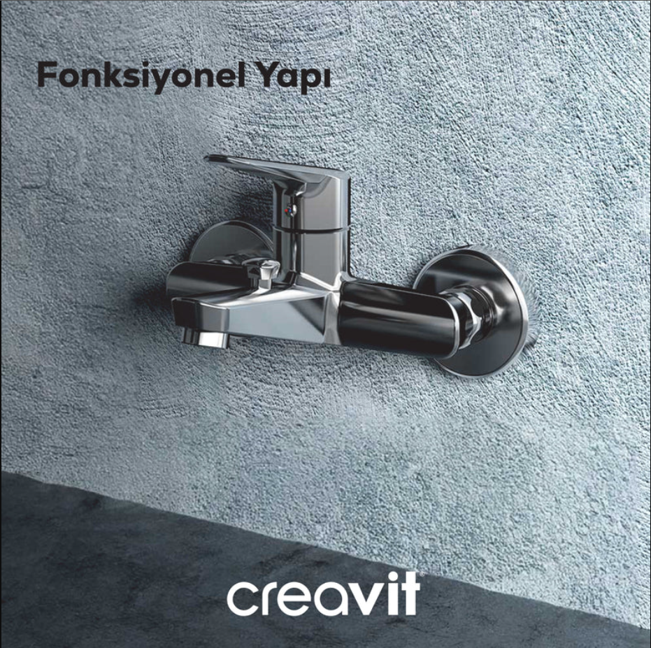 Creavit Bevel Banyo Bataryası