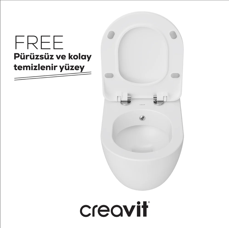 Creavit Free Asma Klozet + Kapak