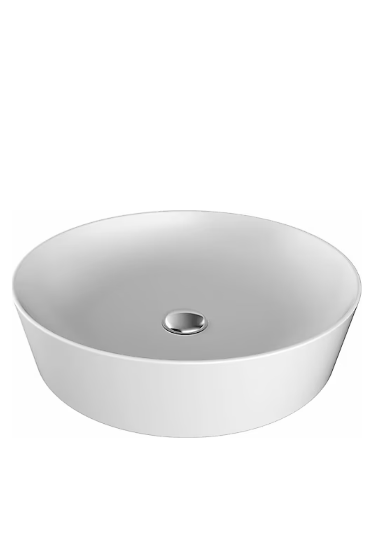 Creavit Loop Yuvarlak Çanak Lavabo, 45 cm Beyaz