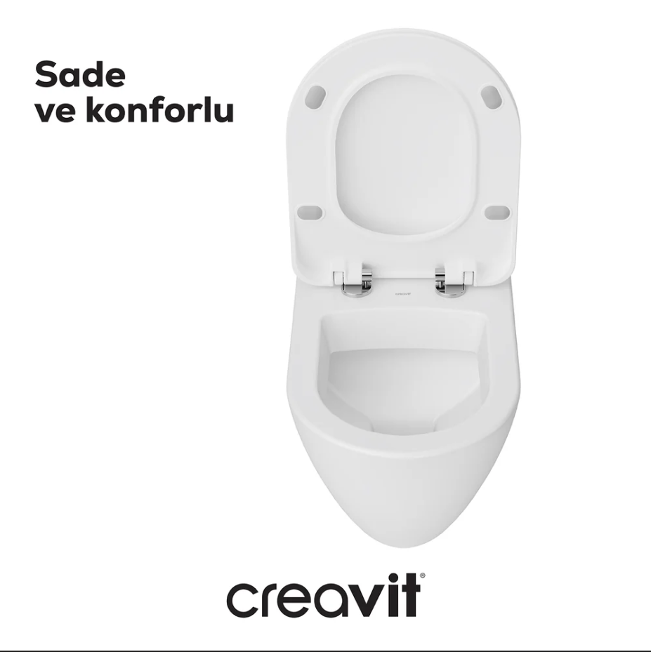 Creavit Terra Asma Klozet + Kapak
