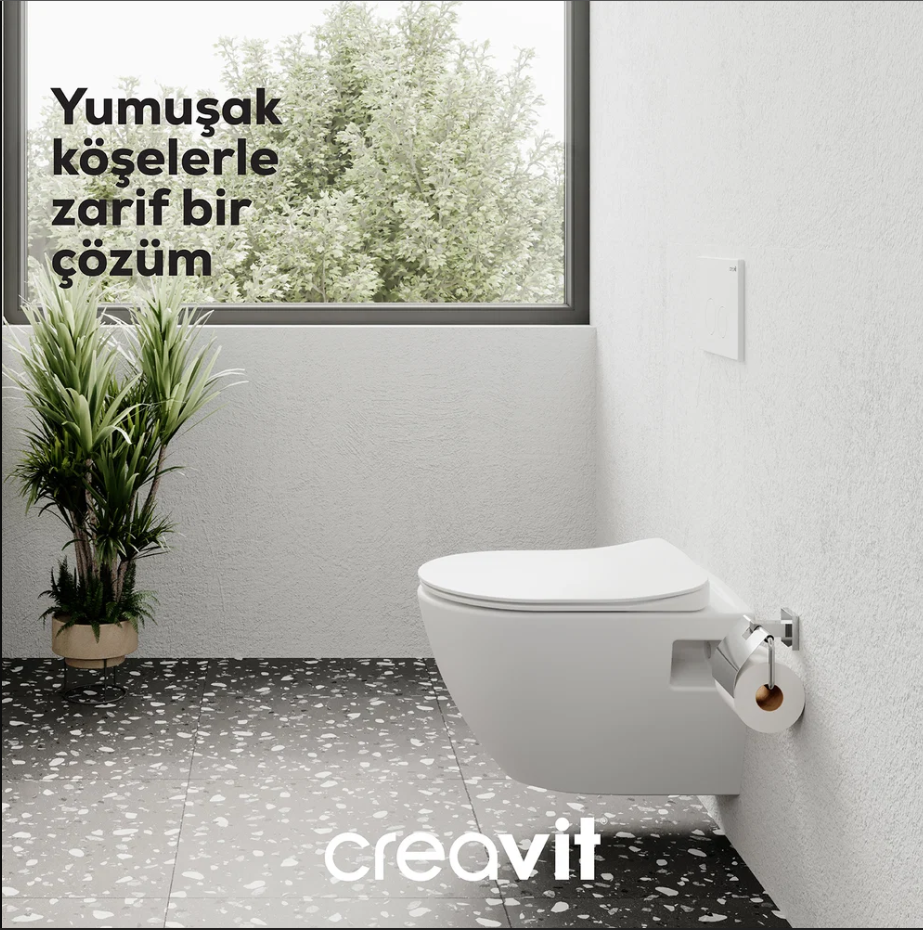 Creavit Terra Asma Klozet + Kapak
