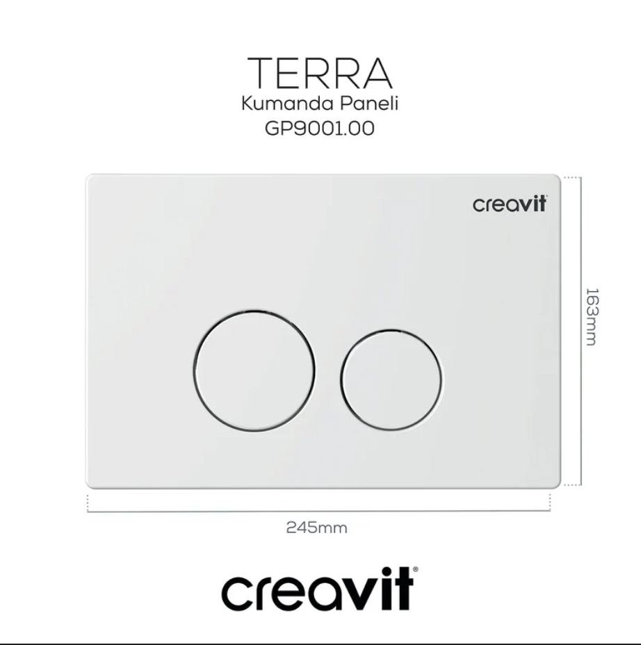 Creavit Terra  Kumanda Paneli Beyaz
