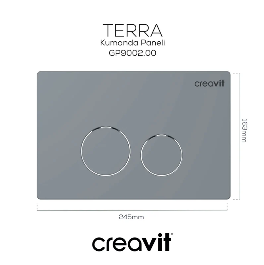 Creavit Terra  Kumanda Paneli Mat Gri