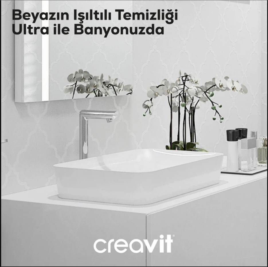 Creavit Ultra Tezgah Üstü Lavabo