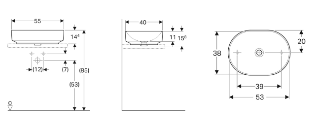 Geberit Variform Çanak Lavabo