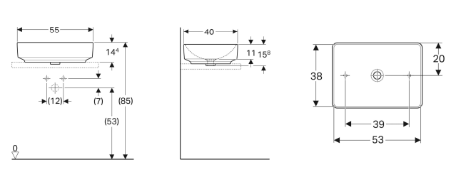 Geberit Variform Çanak Lavabo