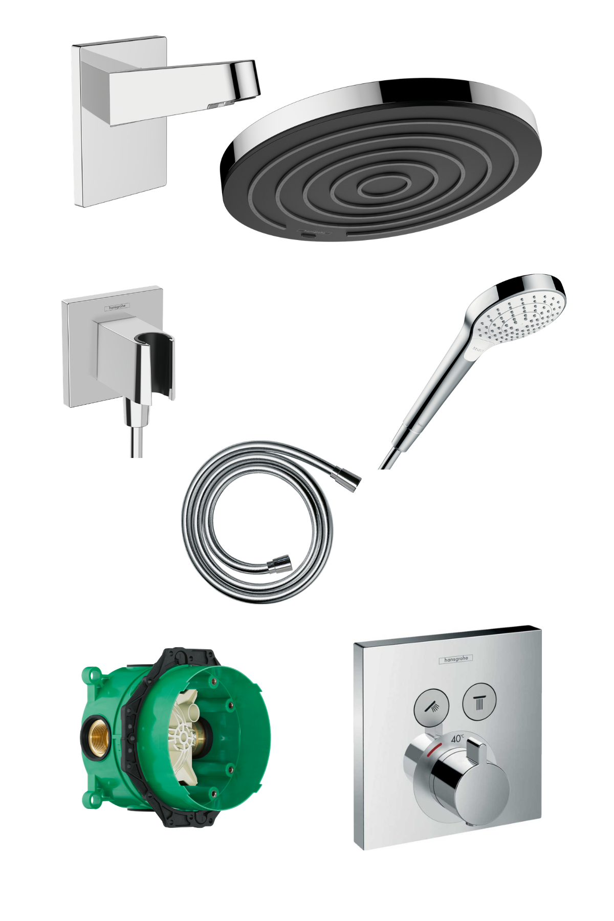 Hansgrohe Pulsify Termostatik Ankastre Banyo Seti