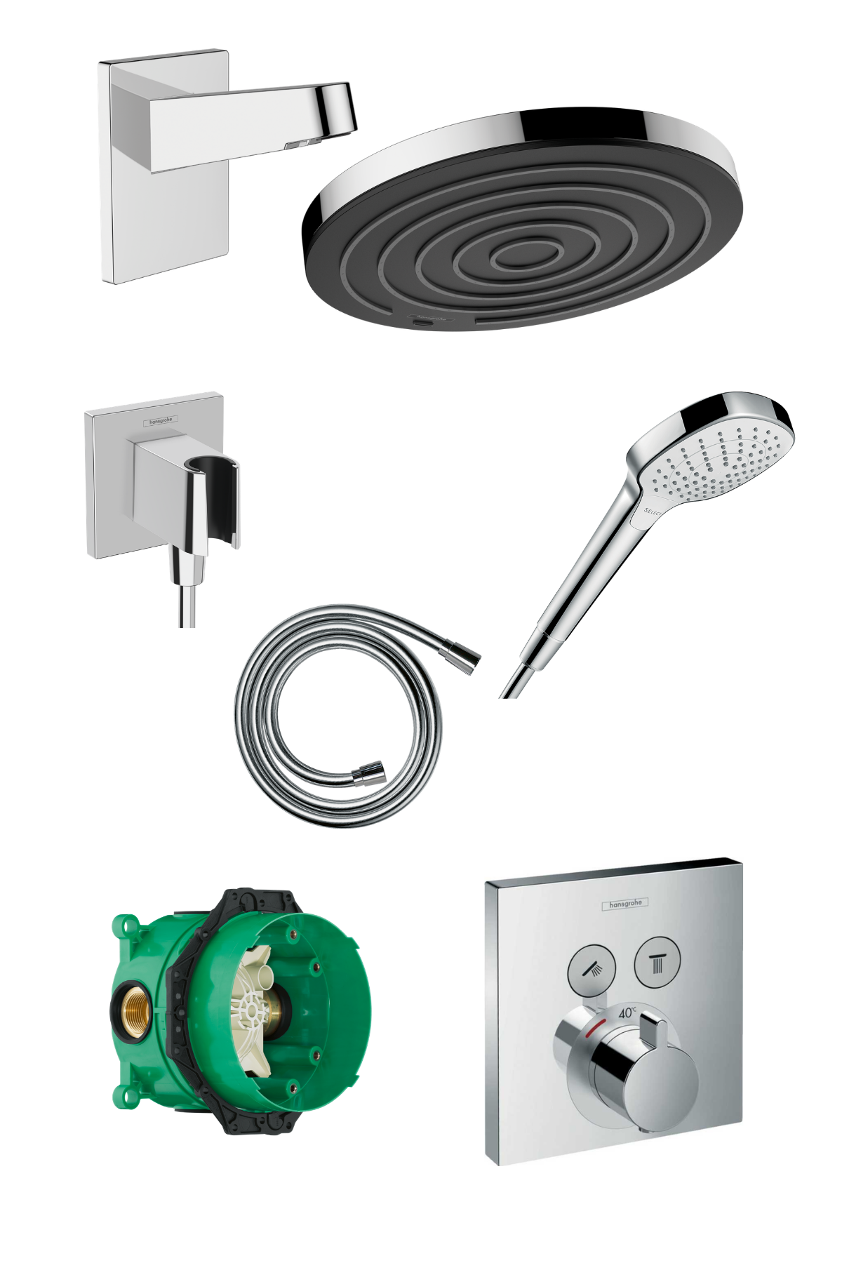 Hansgrohe Pulsify Termostatik Ankastre Banyo Seti